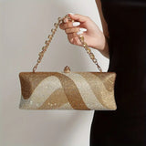 Clutch Celeste con gemas