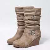 Trindade | Botas Chelsea de cuña con hebilla