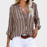 Débora - Blusa artesanal con rayas
