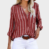 Débora - Blusa artesanal con rayas