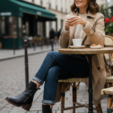 Alma | Botas de cuero con tacón cuadrado