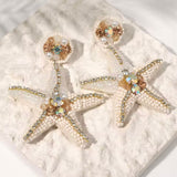 Jane | Pendientes de Perlas en Forma de Estrella de Mar