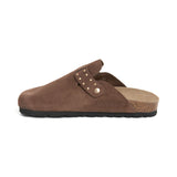 Zueco Palermo Glam Castaña Marrón Mujer