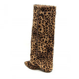Luz | Botas de ante con estampado de leopardo