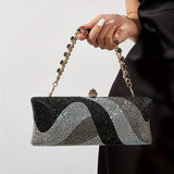 Clutch Celeste con gemas