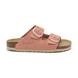 Sandalia Malibú de piel color salmón para mujer