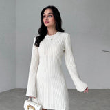 Laia | Vestido corto de suéter de otoño