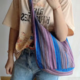 Maya | Bolso de Hombro Tejido Estilo Bohemio
