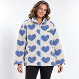 Catarina | Abrigo reversible con corazones