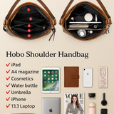 Pack de 3 Bolsos Hobo de Piel de Lujo
