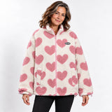 Catarina | Abrigo reversible con corazones