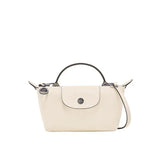 Parisien | Mini Bolso de Piel Blanco con Asa