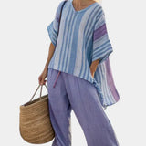 Carlotta | Conjunto de Top Lavanda y Pantalón de Lino