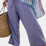 Carlotta | Conjunto de Top Lavanda y Pantalón de Lino