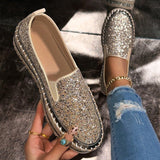 Sira | Mocasines de purpurina sin cordones y a la moda para uso diario