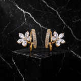 Florelle – Pendientes florales con detalle brillante