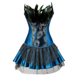 Peacock Empress Corset Set
