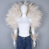 Feather Shawl Set