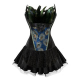 Peacock Empress Corset Set
