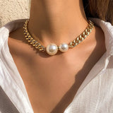 Collar de cadena de perlas Margaux