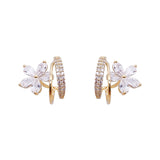 Florelle – Pendientes florales con detalle brillante