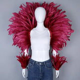 Feather Shawl Set