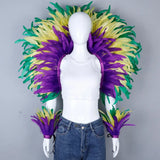 Feather Shawl Set