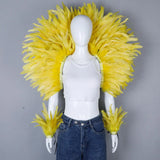 Feather Shawl Set