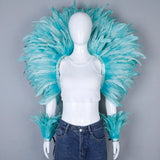 Feather Shawl Set