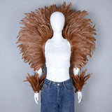 Feather Shawl Set