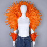 Feather Shawl Set