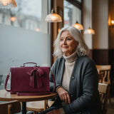 Gertrud | Bolso de Hombro con Lazo y Estampado Floral