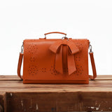 Gertrud | Bolso de Hombro con Lazo y Estampado Floral