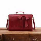 Gertrud | Bolso de Hombro con Lazo y Estampado Floral