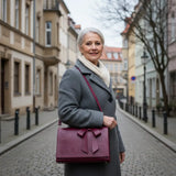 Gertrud | Bolso de Hombro con Lazo y Estampado Floral