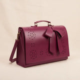 Gertrud | Bolso de Hombro con Lazo y Estampado Floral