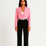 Yolanda | Blazer entallado, abierto, cuello con solapas, mangas largas, elegante