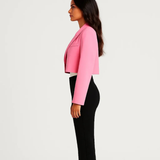 Yolanda | Blazer entallado, abierto, cuello con solapas, mangas largas, elegante
