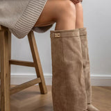 Ada | Botas de ante caqui