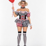 Darling Harlequin Clown Costume