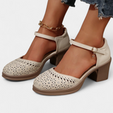 Cirila |  Botines de Mujer de Cuero Sintético con Hebilla Decorativa