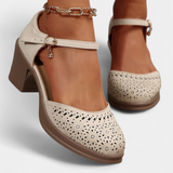 Cirila |  Botines de Mujer de Cuero Sintético con Hebilla Decorativa
