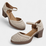Cirila |  Botines de Mujer de Cuero Sintético con Hebilla Decorativa