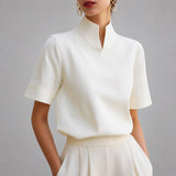 Laia | Blusa de manga corta con cuello