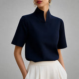 Laia | Blusa de manga corta con cuello